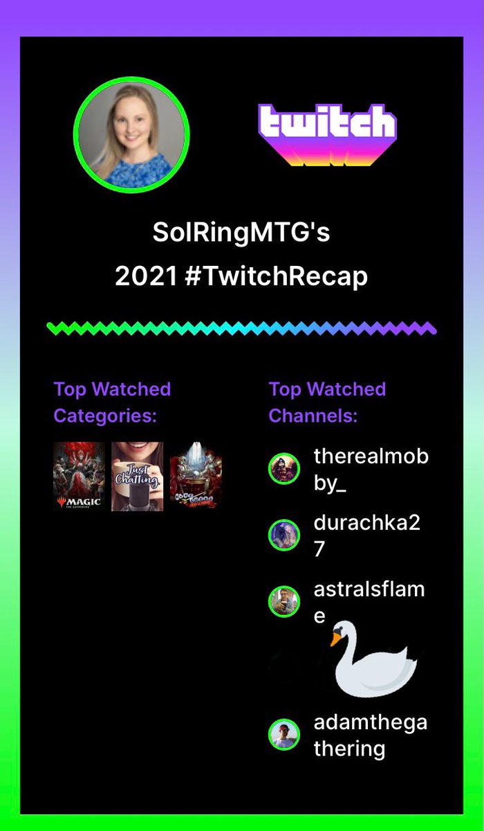 solringmtg's tweet photo. You can usually find me the in following Twitch chats // @astralsflame @AdamTheGatherin @therealmobby Durachka27 😀✌🏻 https://t.co/gtQHE1Rh56