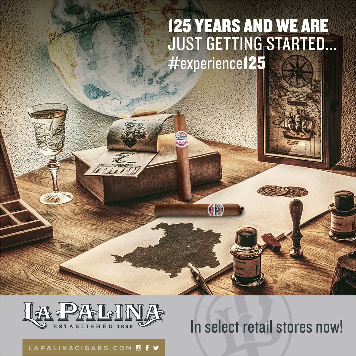 Join our celebration, the La Palina 125 Años commemorates our anniversary with dignity. Try one today! #celebrating125years #botl #sotl #cigaraficionado