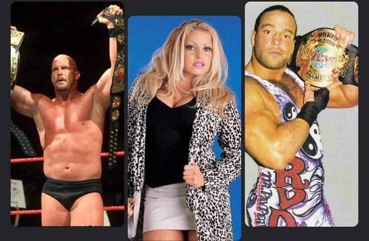 Happy Birthday to 3 WWE Hall Of Famers, \"Stone Cold\" Steve Austin, Trish Stratus, & Rob Van Dam! 