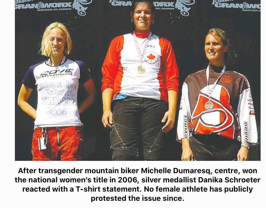 Siobhan Alexander💚🤍💜 on Twitter: "“Standing on the podium” after a race won by a male, she received her silver medal in a T-shirt that said “100% Pure Woman Champ 2006” & for