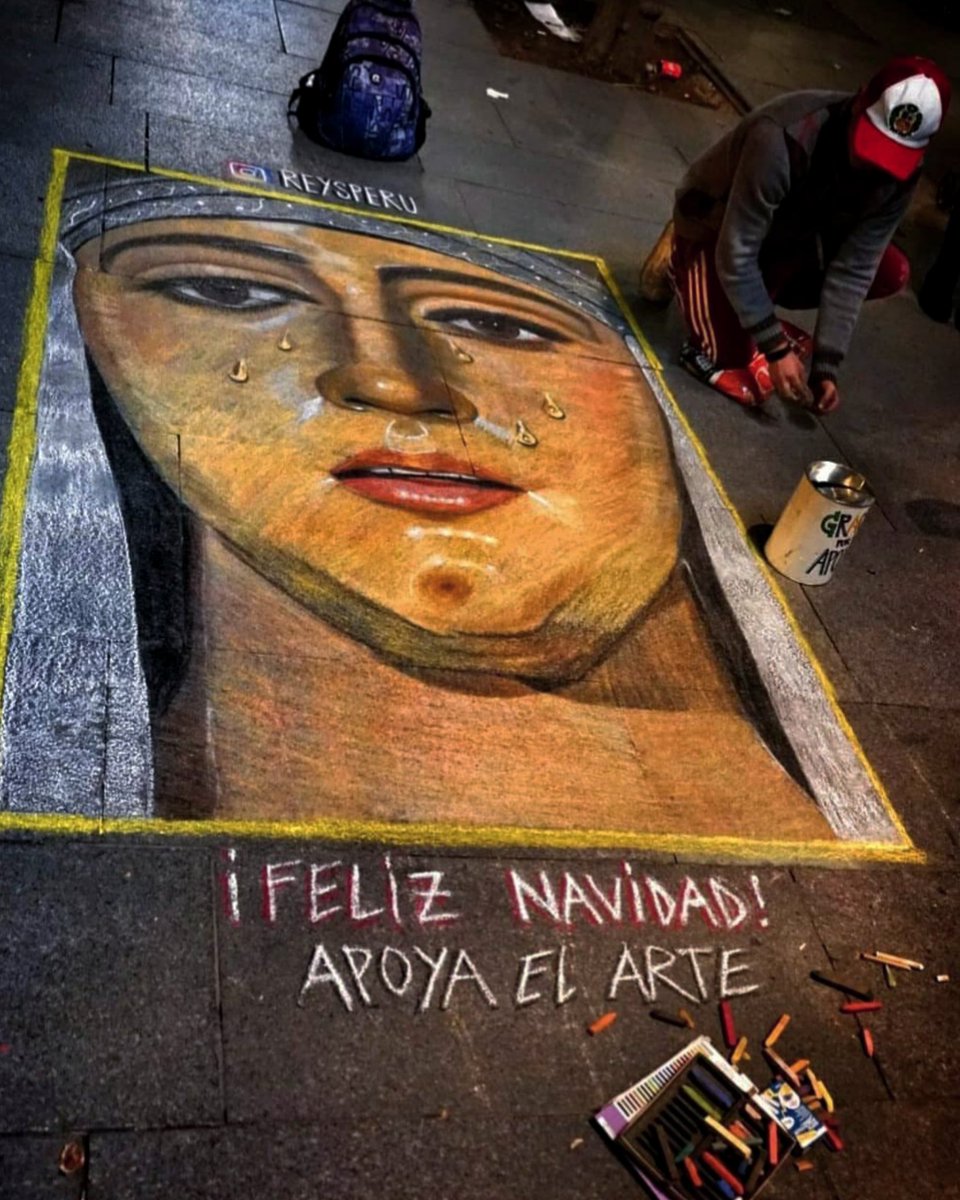 PeruReys's tweet photo. A veces sueño que el Ayto. de Sevilla me brinda un espacio donde no haya peligro ni problema para pintar, donde todos disfruten de mi humilde arte callejero con tizas, ojalá que sus comentarios lleguen hasta las autoridades para que en un futuro mi sueño pueda hacerse realidad. https://t.co/AG4wINaxem