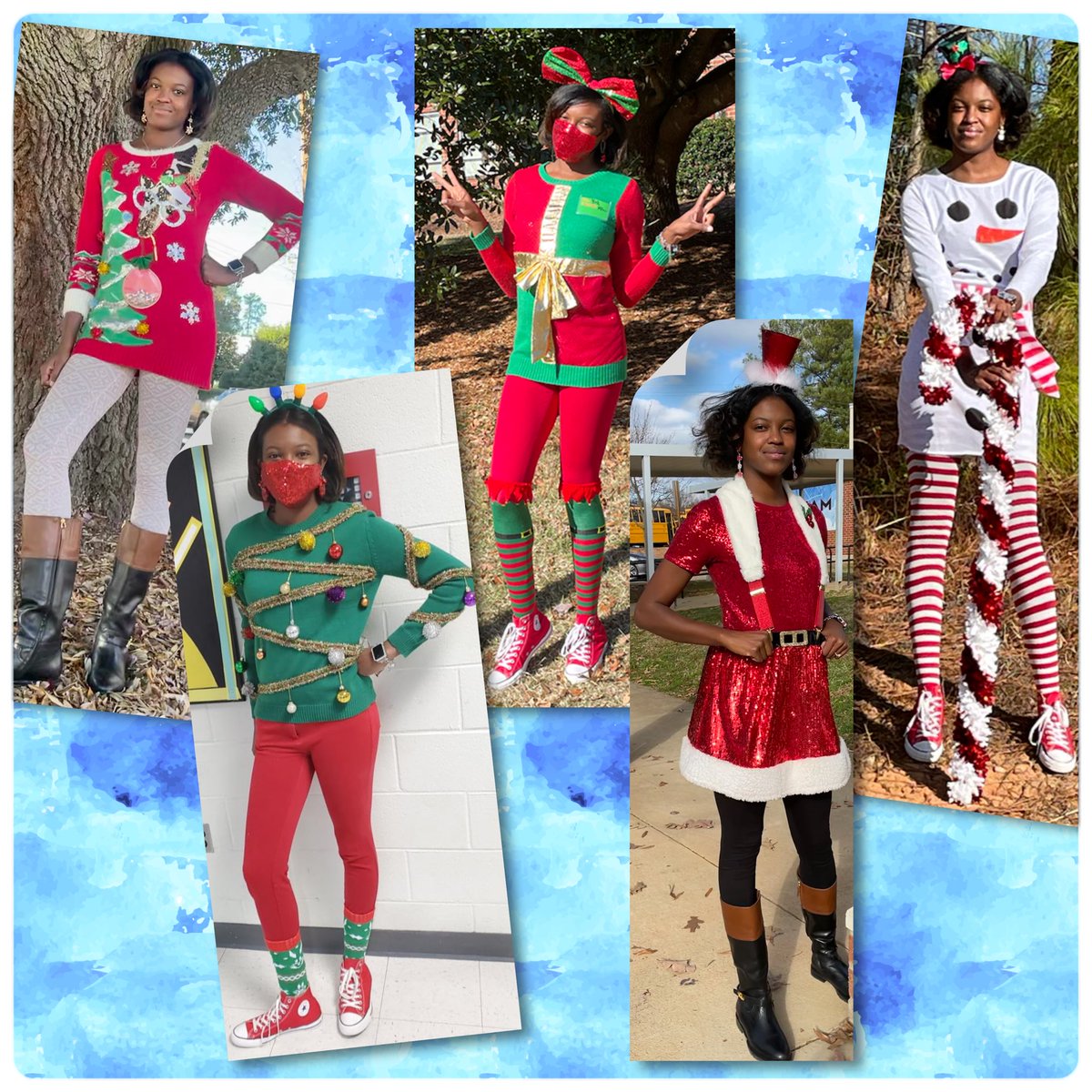 HairstonTeaches's tweet photo. Each look from my last week before #WinterBreak! โ๏ธ
Iโve come to realize that I do my #WeekInReview for me! ๐ Iโm going to create a hashtag (and likely go back and comment on my others ๐๐๐)
#MsSandersWeekInReview ๐ #WinterBreak2021 https://t.co/TIugt0mumR