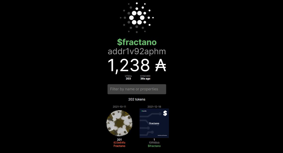 Fractano has met its $fractano <a href="/adahandle/">$handle</a>!
Haven't expected that many integrations already, now you can check available for mint fractanos with pool.pm/$fractano link, how cool is that?!
