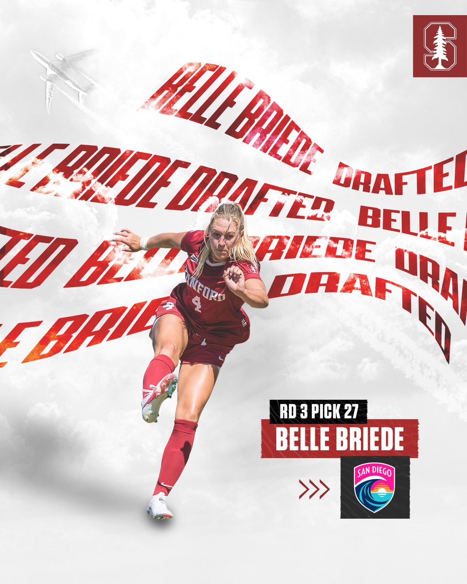Another 🌲 Headed to San Diego!

<a href="/bellebriede/">belle</a> will join <a href="/naomi_girma/">Naomi Girma</a> and <a href="/sandiegowavefc/">San Diego Wave FC</a> after being selected in the third round of the <a href="/NWSL/">National Women’s Soccer League</a> draft!

#GoStanford | #NSWLDraft | #StanfordNWSL