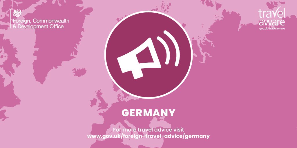 FCDOtravelGovUK's tweet photo. #Germany Updated information on entry requirements. More info: https://t.co/kGJVYl3ewH https://t.co/T50OYzyCwD