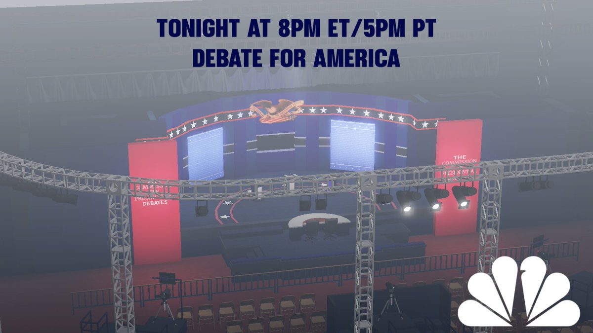 RACE TO VP: The Vice Presidential debate is going to take place in less than THREE HOURS! It'll be live streamed so people could watch it without joining the game, or watch it later on.