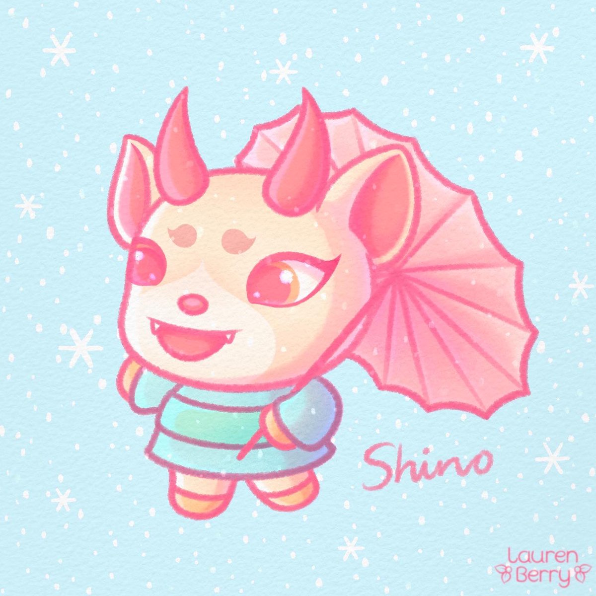 Shino playing in the snow ❄️
#ACNH #Shino