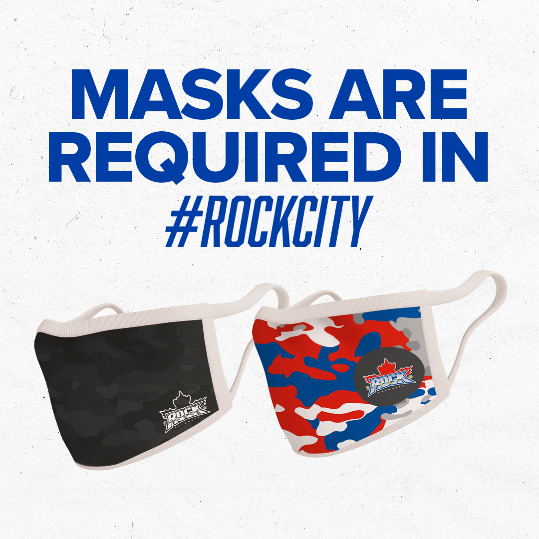 Masks are required at all times in #RockCity

*Unless you're actively enjoying food or a beverage.
**This does not mean you can take your mask off if you're holding a beverage or food