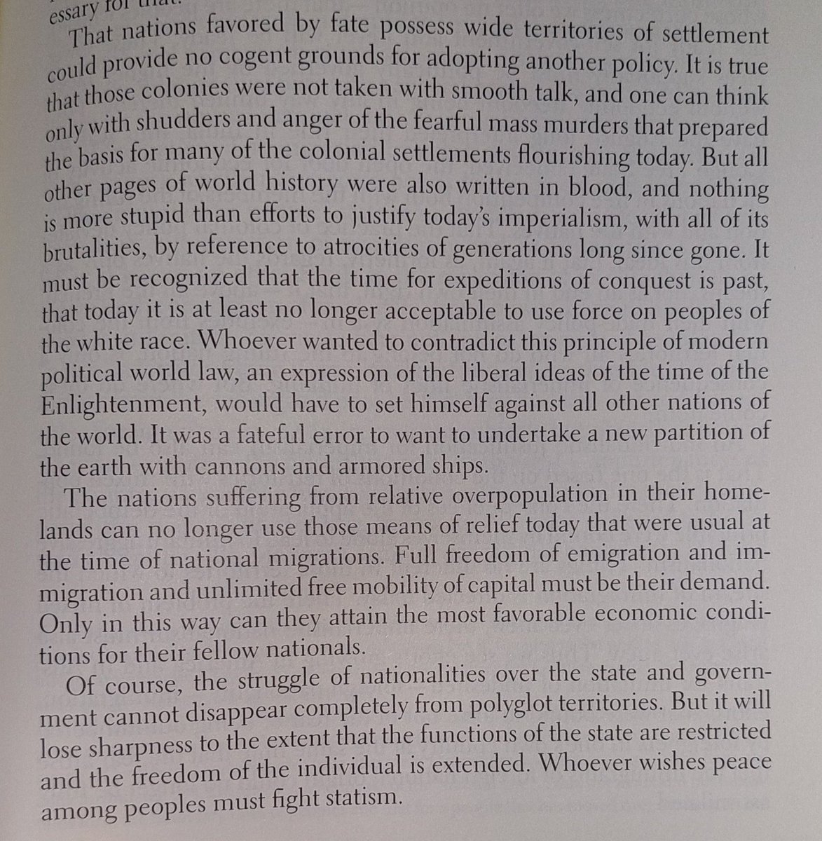AbarMilad's tweet photo. "Whoever wishes peace among peoples must fight statism."
Ludwig von Mises
#Nation
#State
#Economy
#Immigration
#ProtectiveTariff
#Liberalism https://t.co/SvTEoDrEoI