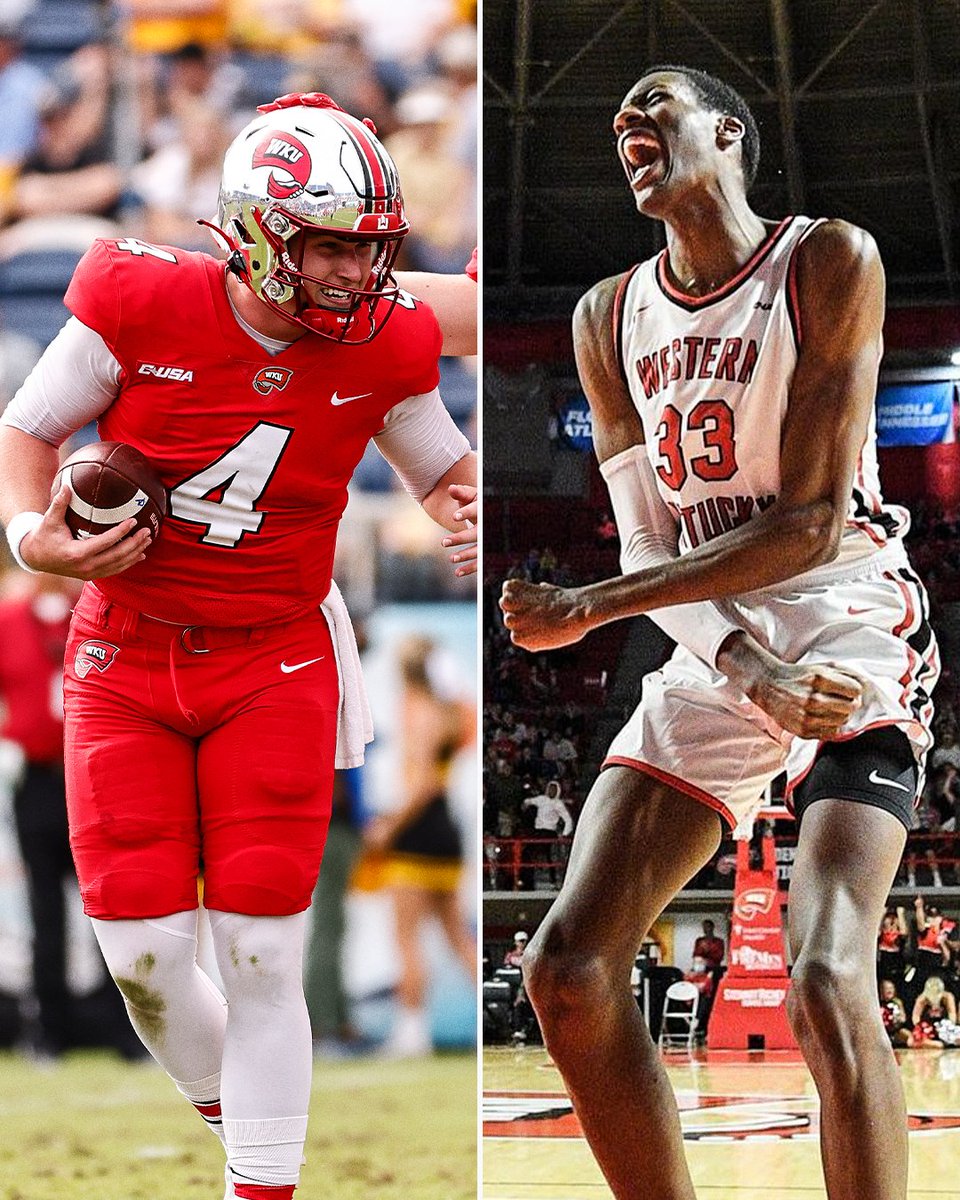 SportsCenter (@sportscenter) on Twitter photo What a day for the Hilltoppers‼️
🏈 Won the Boca Raton Bowl over App State 59-38
🏀 Beat Louisville in men's basketball for the first time since 2008
<a href="/WKUFootball/">WKU Football</a> <a href="/WKUBasketball/">WKU Hilltopper Basketball</a> What a day for the Hilltoppers‼️
🏈 Won the Boca Raton Bowl over App State 59-38
🏀 Beat Louisville in men's basketball for the first time since 2008
<a href="/WKUFootball/">WKU Football</a> <a href="/WKUBasketball/">WKU Hilltopper Basketball</a>