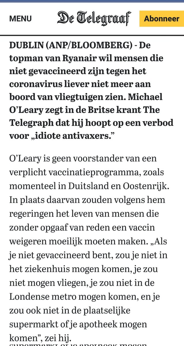 pimgunzel's tweet photo. Prima. Ik heb alle vaccins gehad plus de dubbele prik in dienst waar ik 5 jaar goed ziek van ben geweest. Maar omdat ik geen experimentele gentherapie laat prikken noemt de een of andere aso mij #antivax? Ik vl̶i̶e̶g̶ vloog heel vaak met @ryanair. Never again. #BoycotRyanair https://t.co/ANWOWQtAR2