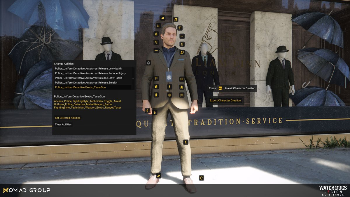 Watch Dogs: Mods on X: With the Character Creator in Legion