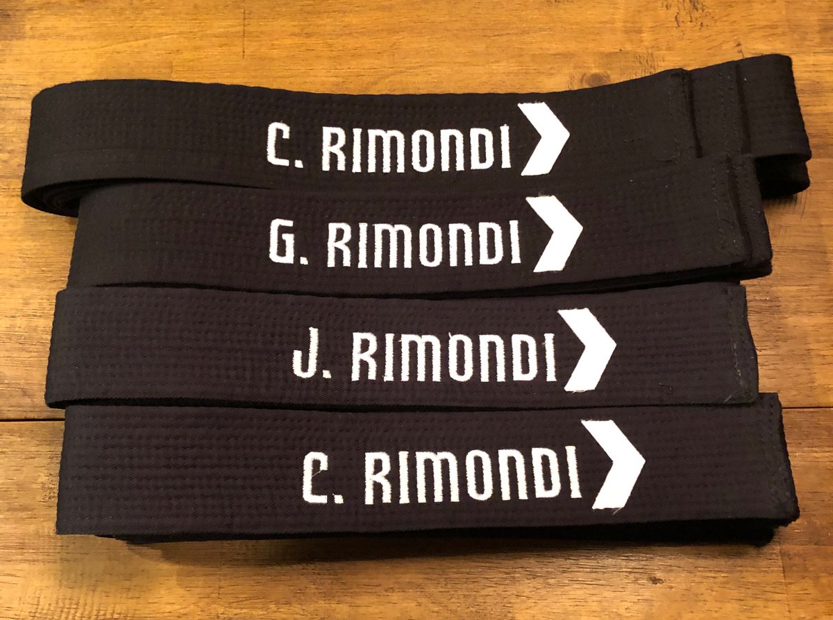 All three sons and Daddy now! Looking forward to the day when I can add my daughter’s belt.