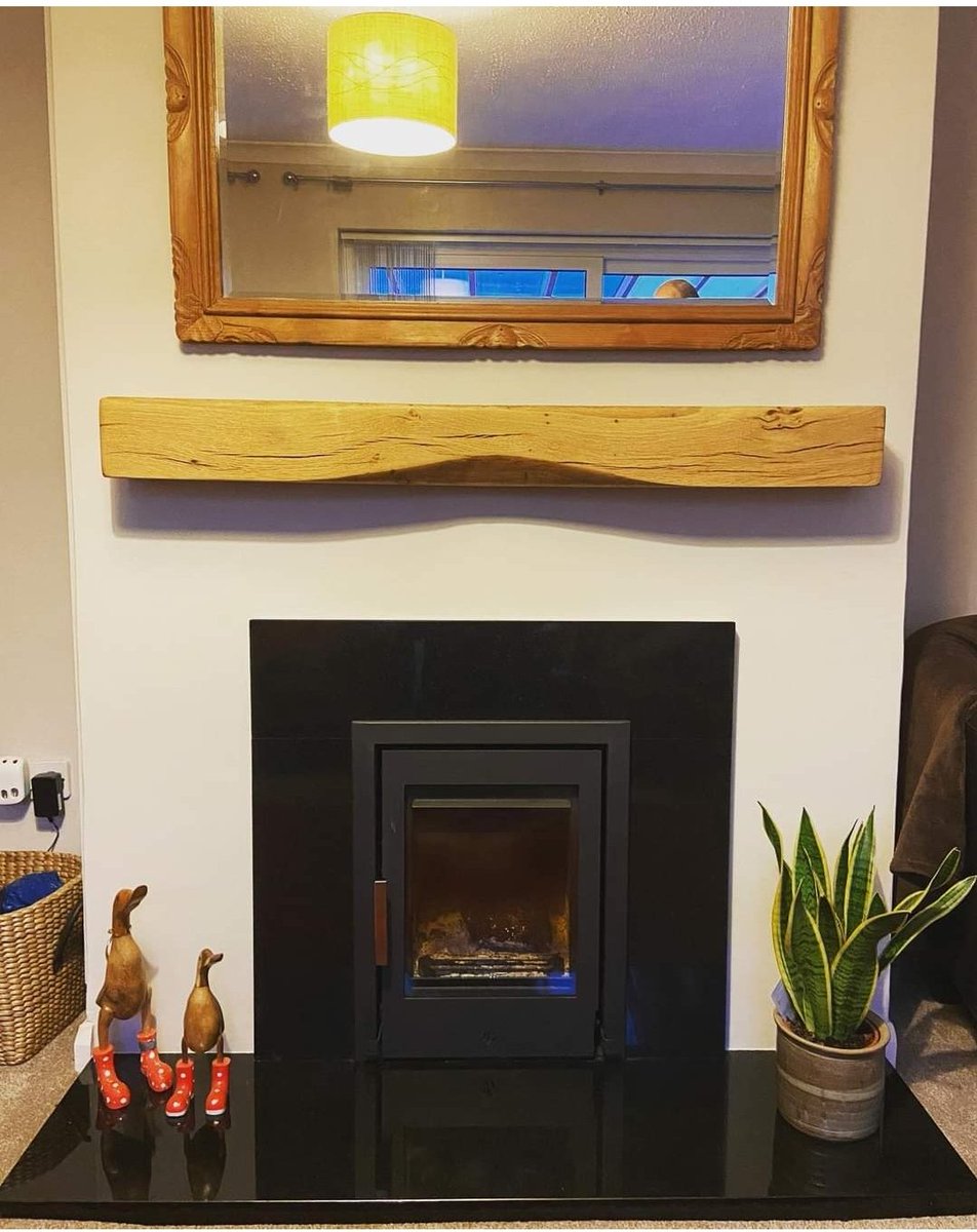 Oak beams mantel