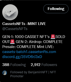 cmastolo's tweet photo. @CassetsNFTs @BananeNft @surilanas @BananeNft @MasslinX Good luck everyone! https://t.co/eK6mAZtc6T