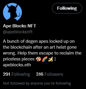 cmastolo's tweet photo. @gucciNFTs @apeblocksnft Good luck everyone! https://t.co/JpecA3ovQj