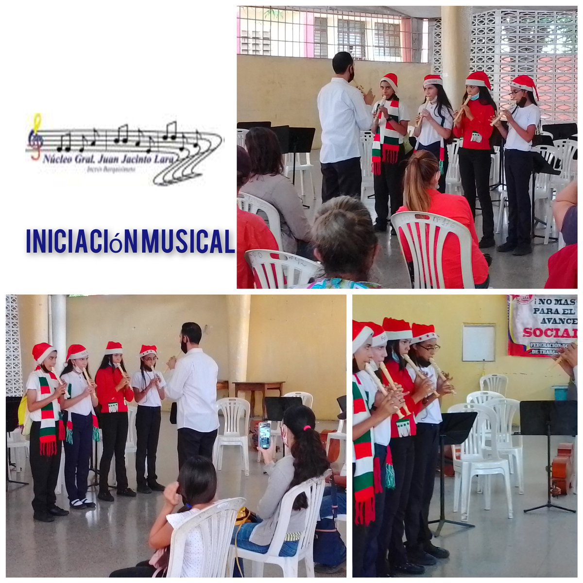 Semana de Música Navideña de nuestros pequeños gigantes.

#tocarcantaryluchar #NavidadEnElSistema