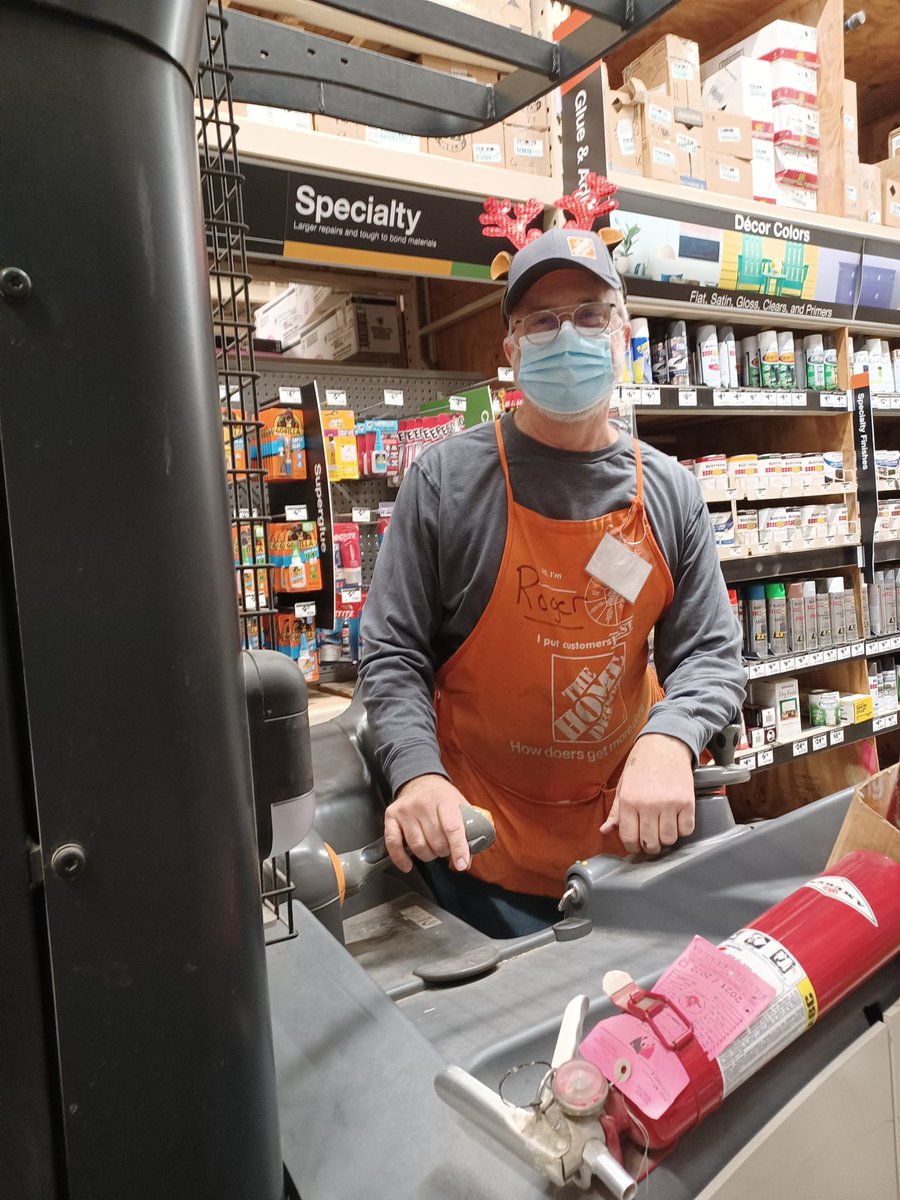 Roger working hard and sporting his antler ears for Antler day @2771