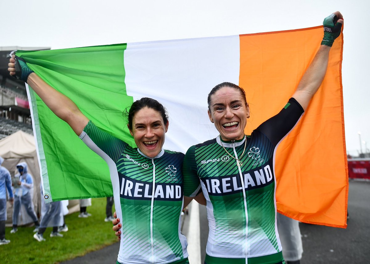 Cycling Ireland (@cyclingireland) on Twitter photo Massive congratulations to <a href="/KatieGDunlevy/">Katie-George Dunlevy PLY ๐ณ๏ธโ๐</a> and <a href="/evemccrystal/">evemccrystal</a> who have won the <a href="/RTEsport/">RTร Sport</a> Team of the Year award!
Deserving winners of the award after their incredible achievements at the Paralympic Games ๐
<a href="/ParalympicsIRE/">Paralympics Ireland</a> Massive congratulations to <a href="/KatieGDunlevy/">Katie-George Dunlevy PLY ๐ณ๏ธโ๐</a> and <a href="/evemccrystal/">evemccrystal</a> who have won the <a href="/RTEsport/">RTร Sport</a> Team of the Year award!
Deserving winners of the award after their incredible achievements at the Paralympic Games ๐
<a href="/ParalympicsIRE/">Paralympics Ireland</a>