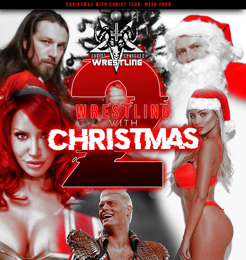 WrestleChrist's tweet photo. The card for #WrestlingWithChristmasII is here featuring numerous suprises and talents in action! The #GenesisBrands Undisputed Championship will be decided, a giant present has been delivered to be opened at the end of the night and more!

https://t.co/akHiLOYL2y https://t.co/uwIve5EMEH