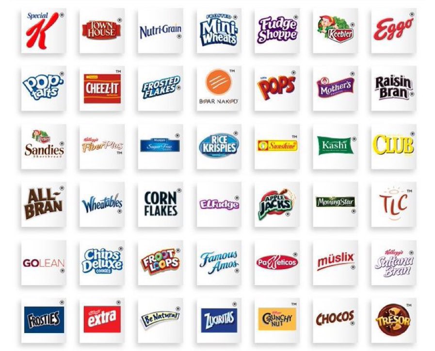 sunnydaejones's tweet photo. It’s okay. I got you. Here’s a list of some Kellogg brands so people won’t forget. 😉 https://t.co/sA2O5fnR4l