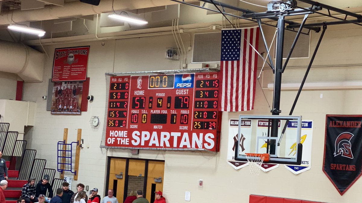 Warriors pull away for a 79-57 victory at Alexander. <a href="/BraydenSallee/">Brayden Sallee</a> with a huge 39 point effort. Dennis Pettey 16 and <a href="/Trent_Taylor831/">Trent Taylor</a> with 15. Warriors win their 5th in a row!