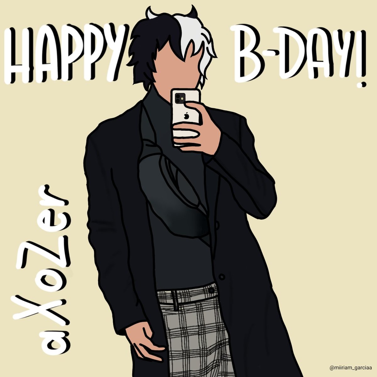 miiriam_garciaa's tweet photo. llego un poco tarde pq no me dio tiempo a acabarlo antes. Aún así, feliz cumpleaños axo, espero que hayas pasado un día increíble. Gracias por tanto y perdón por tan poco @aXoZerr #AxozerBDAY 🤍🖤 https://t.co/arr0Pz57gu