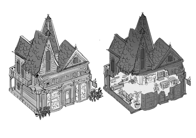 Some schematic and cutaway sketches for edli's environment class ^^ 