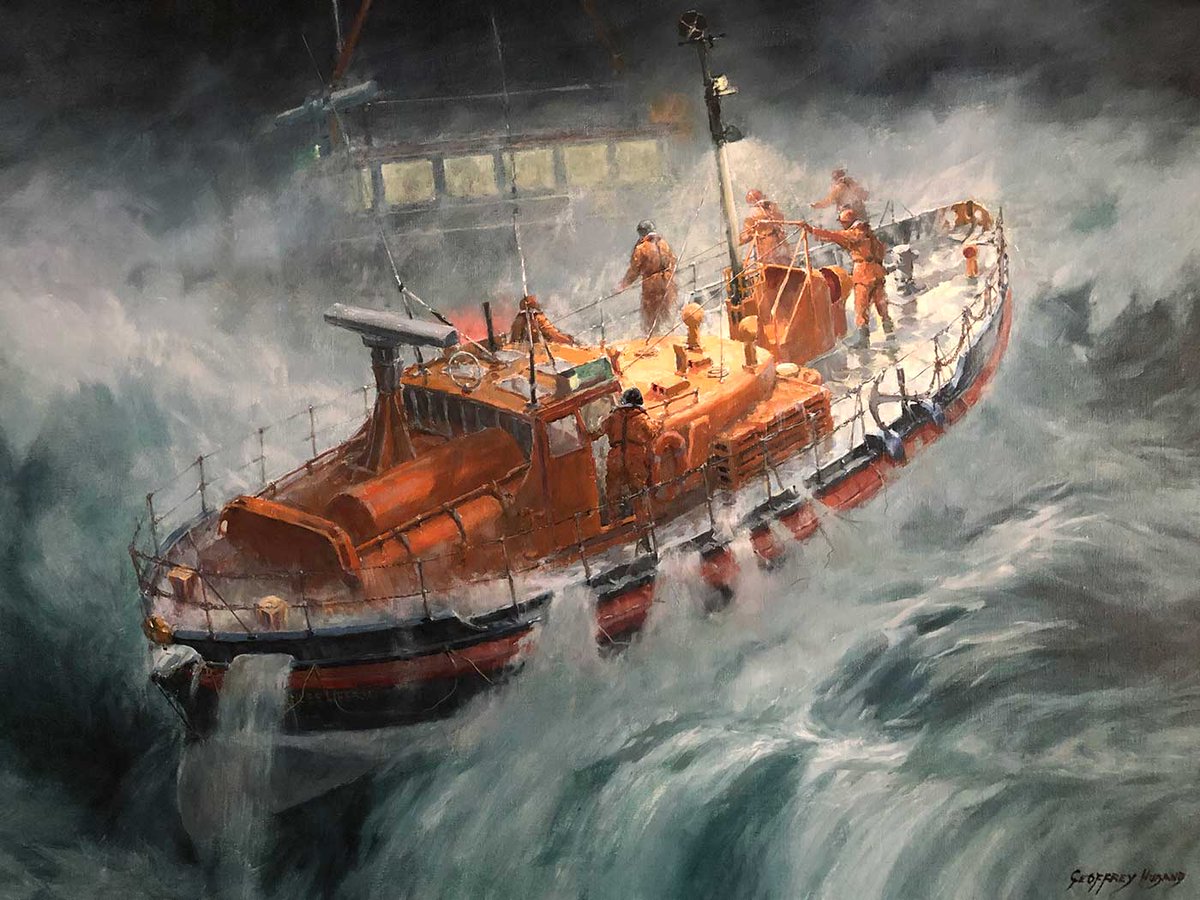 40yrs ago today, 8 heroes of @RNLI set out to save the lives of the crew & family of MV Union Star

Lt Cdr Smith USN said “The greatest act of courage that I have ever seen, and am ever likely to see” 

'With courage nothing is impossible'

#penlee #solomonbrowne #servicenotself