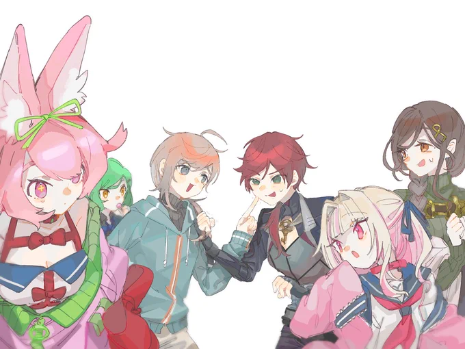 男ふたりが煽り合ってるのも、その横を女性陣がすいと抜けていくのも楽しかった
#かな絵 #イロ絵す #もっとももちゃんあーと #りりむとおえかき #巴絵 #ヒスイワークス 