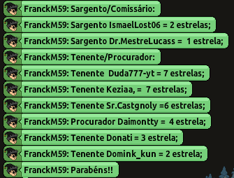 TheCSIOT's tweet photo. Sargentos/Comissários e Tenentes/Procuradores destaques! #AnuncioCSI https://t.co/v9OXRAGU6R