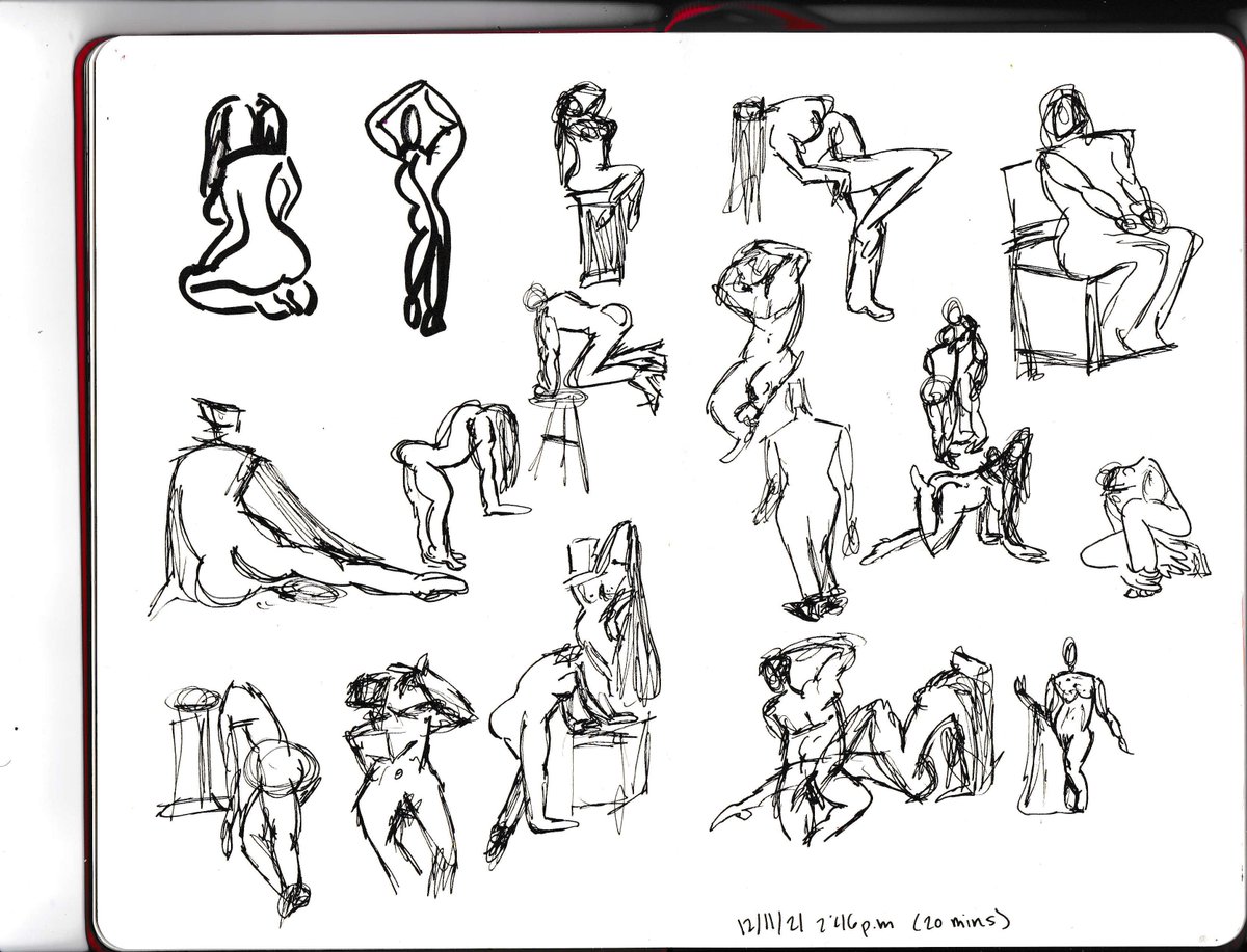 hand practice, gestures, and a skeleton 