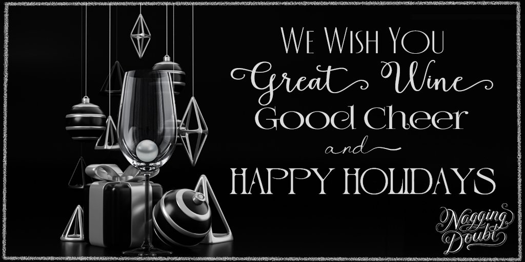 We wish you the merriest, the merriest!

#NaggingDoubt #NaggingDoubtWines #BCWine #OkanaganWine #BoutiqueWines #HappyHolidays #Wine #Cheers
