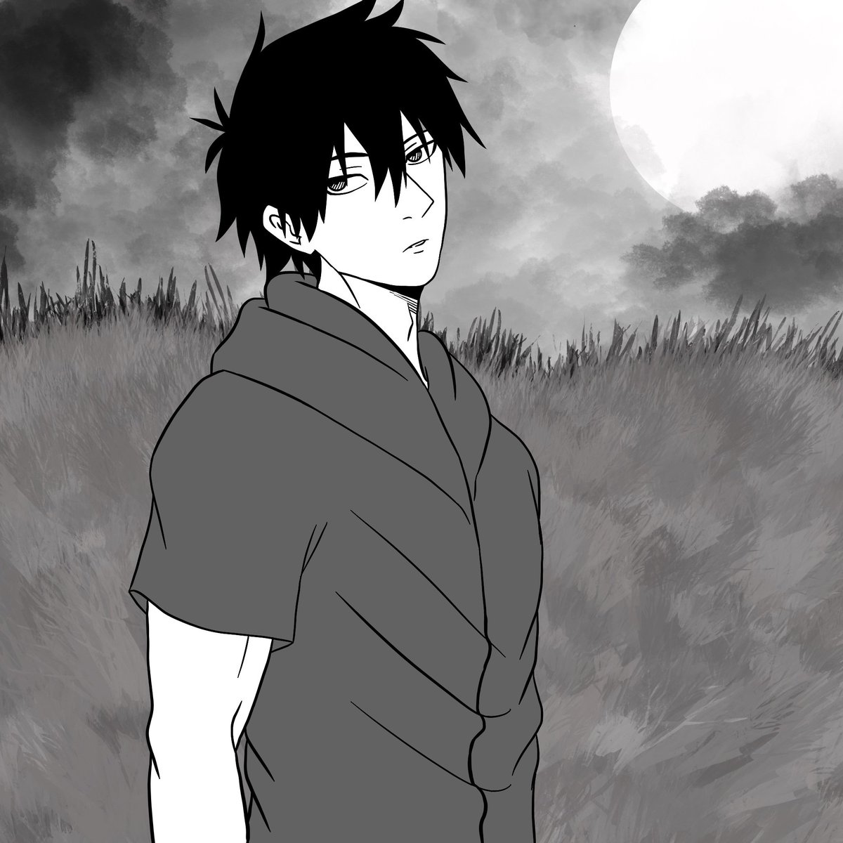 coldinggaze's tweet photo. The field seemed to blue instead of its usually green color. But the night sky and moonlight changed it to a cold blue, just like the air. Akio had been walking with Y/N for a while now. Not sure what was to happen, he asked.
"Is something wrong?"
-
#openrp #twtrp #animerp https://t.co/VRjOs8EYbm