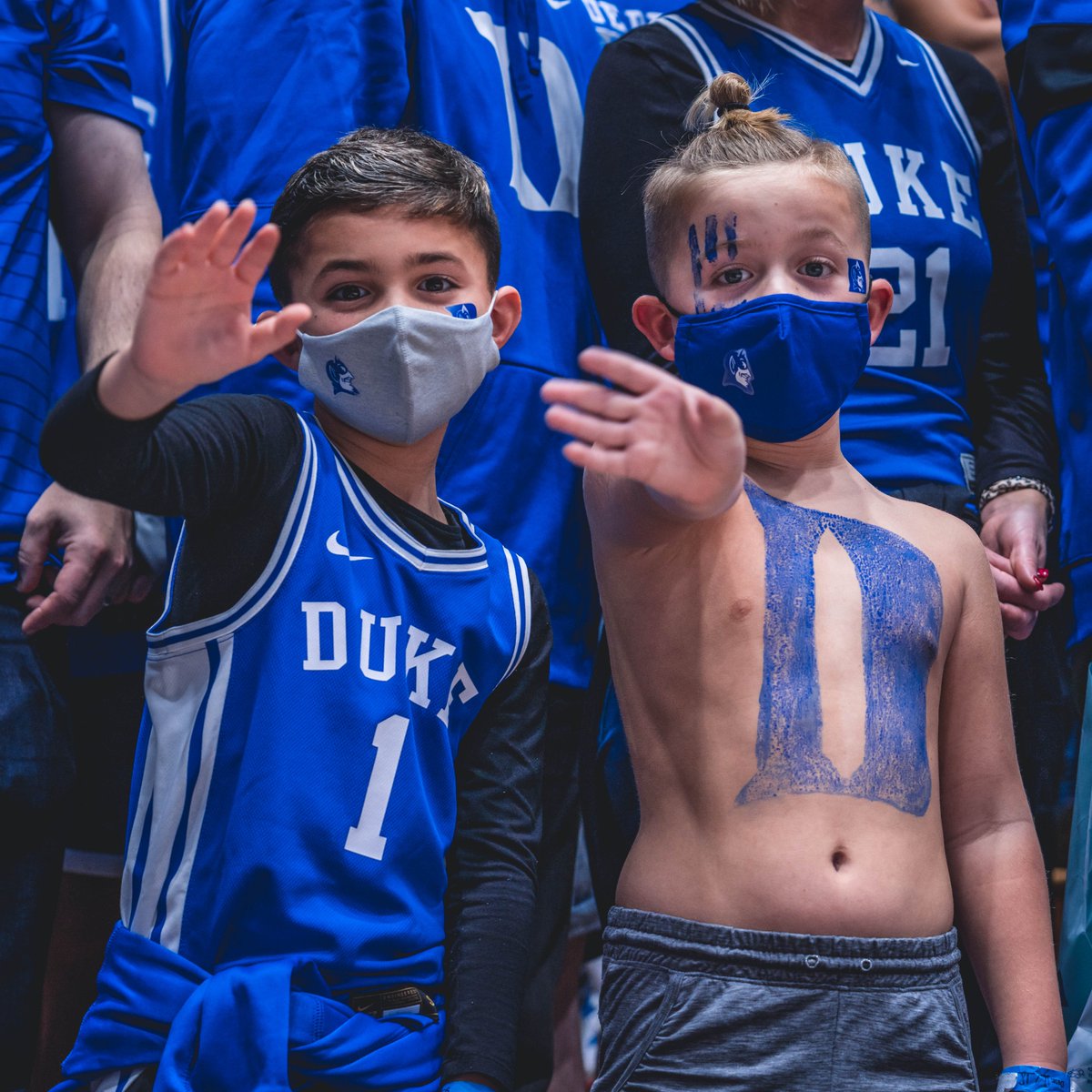 DukeMBB's tweet image. gotta love the young Crazies 💙💙💙💙 #StayCrazie