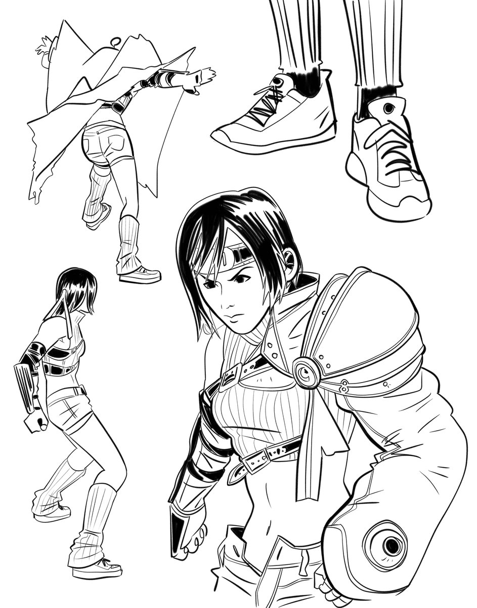 #yuffiekisaragi #FF7R 
thinking abt buying the PC version just so i can play as yuffie..... 