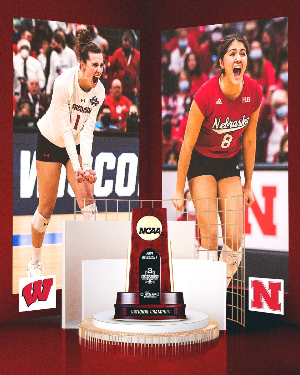 espn's tweet photo. The stage is set!

@BadgerVB vs. @Huskervball for the national championship 🏆

📺 ESPN2 at 7:30 PM ET https://t.co/WCNpm9KLuK