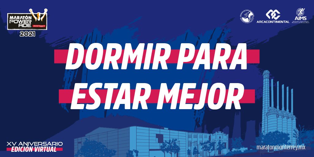 Maratonmty's tweet photo. Un sueño reparador te ayudará a recuperarte del desgaste físico permitiendo que tus músculos se relajen 😴
#CorreNL #MPMV21 #Runner https://t.co/7HvGn6q28s