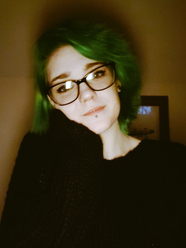 sleepygoth's tweet photo. Time for a new pinned tweet 😌
I'm Blaise or Ashe, either is great. 23, agender, they/them, autistic, bookworm, animal lover, TERF hater, perpetually exhausted. Can usually be found at work or hanging out with a cat. My socks are never normal. https://t.co/RvtqUoqFcM