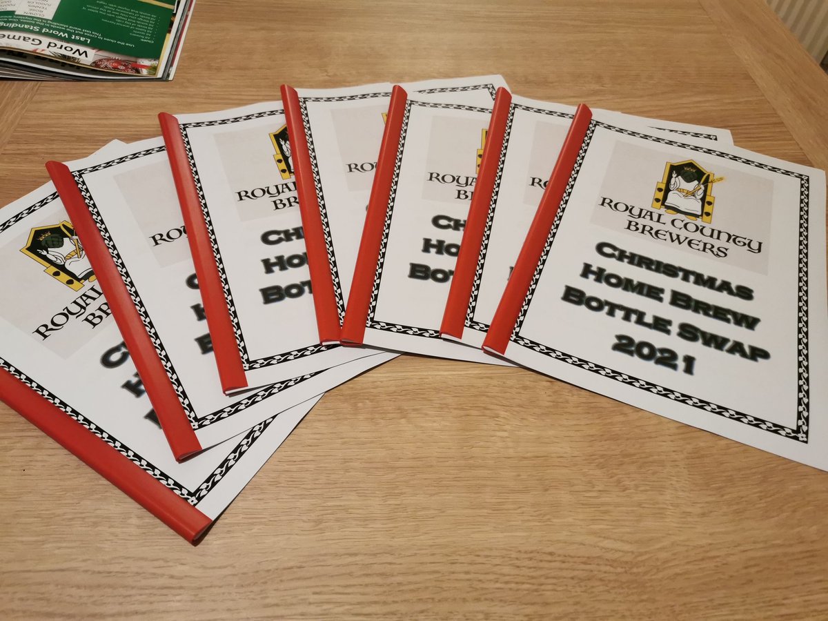 Christmas home brew bottle swap time! Some crackers in here I'm sure! Well done RCB!