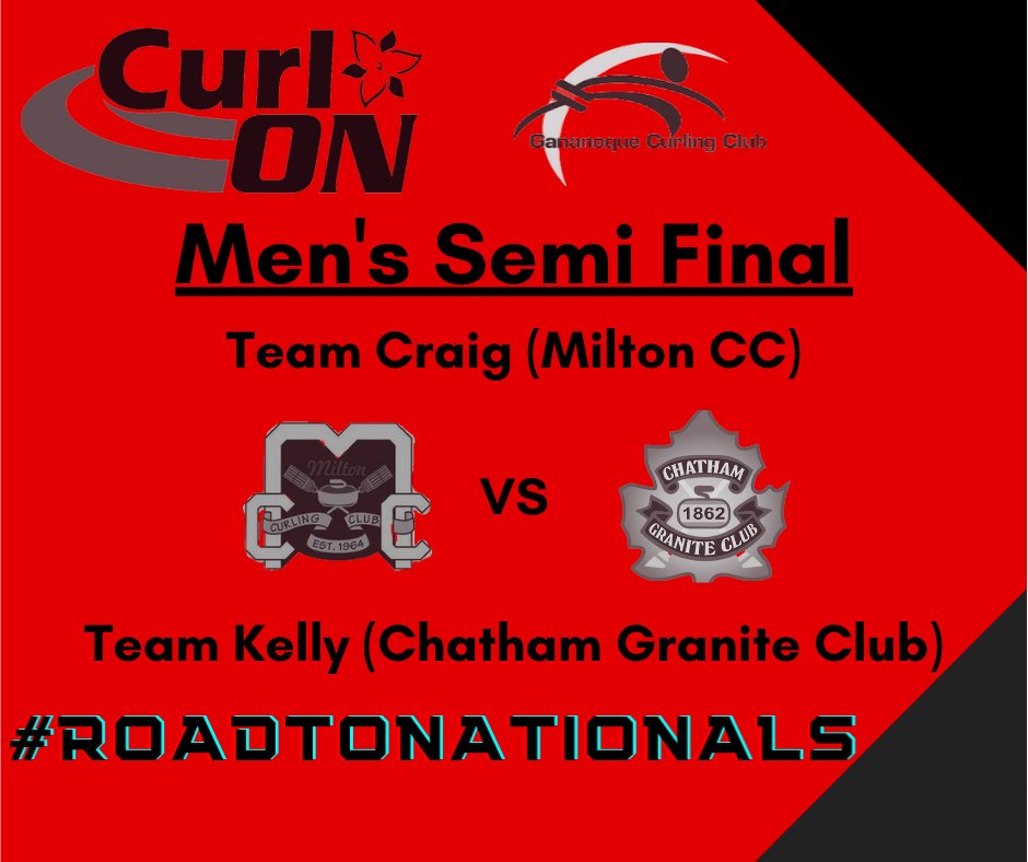 CurlingOntario's tweet photo. It's now time for the #Playoffs at the @CurlON_ 2021 Masters Provincial Curling Championships (from Gananoque CC).
We're kicking things off with the Men's Semi-Finals.
Follow along with the action: https://t.co/7PJqwa0Z4C
#LetsCurlON
#Curling
#MPCC2021
#EveryonePlays https://t.co/qON2BV5ZAB