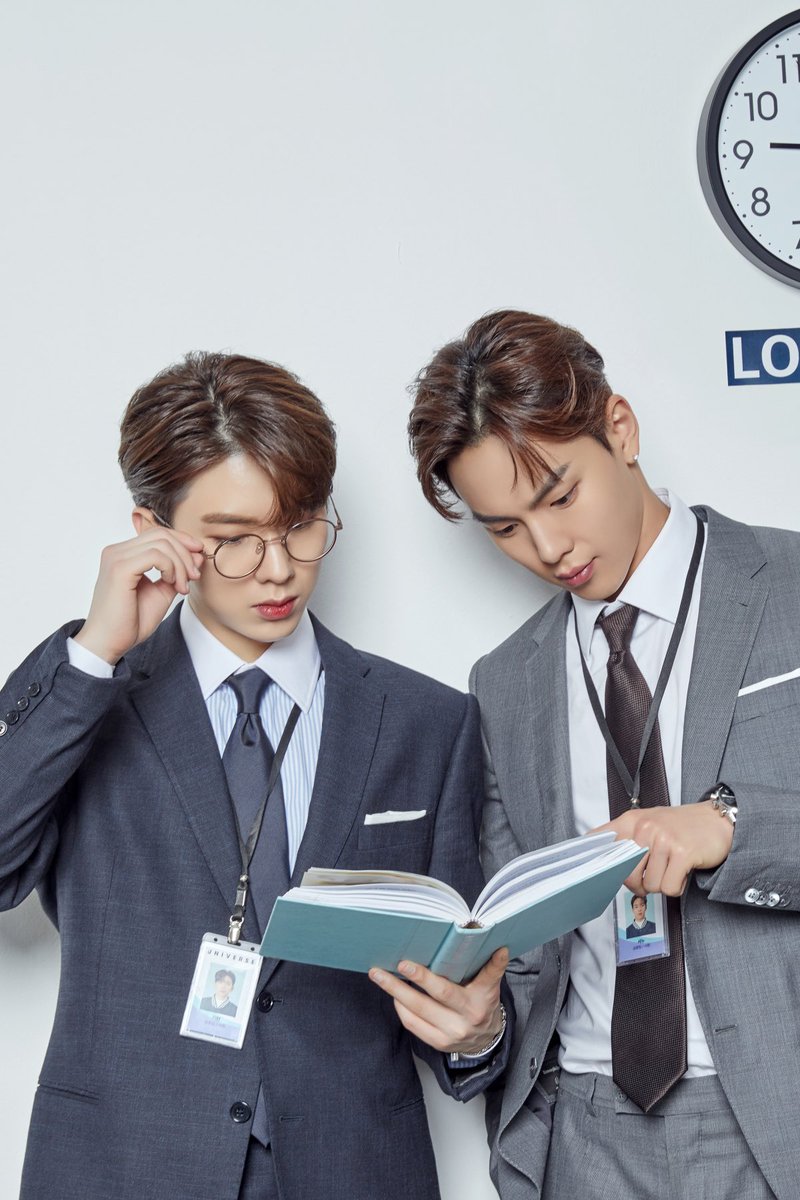narangayo's tweet photo. Office Work - 금융팀 #셔누 &amp; #기현 (1)

#곰니버스 #곰니버스_화보 https://t.co/65vXv0ZOkq