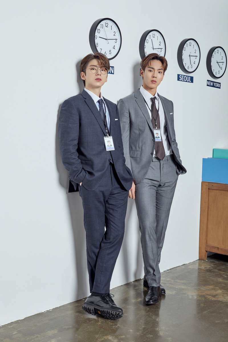 narangayo's tweet photo. Office Work - 금융팀 #셔누 &amp; #기현 (1)

#곰니버스 #곰니버스_화보 https://t.co/65vXv0ZOkq