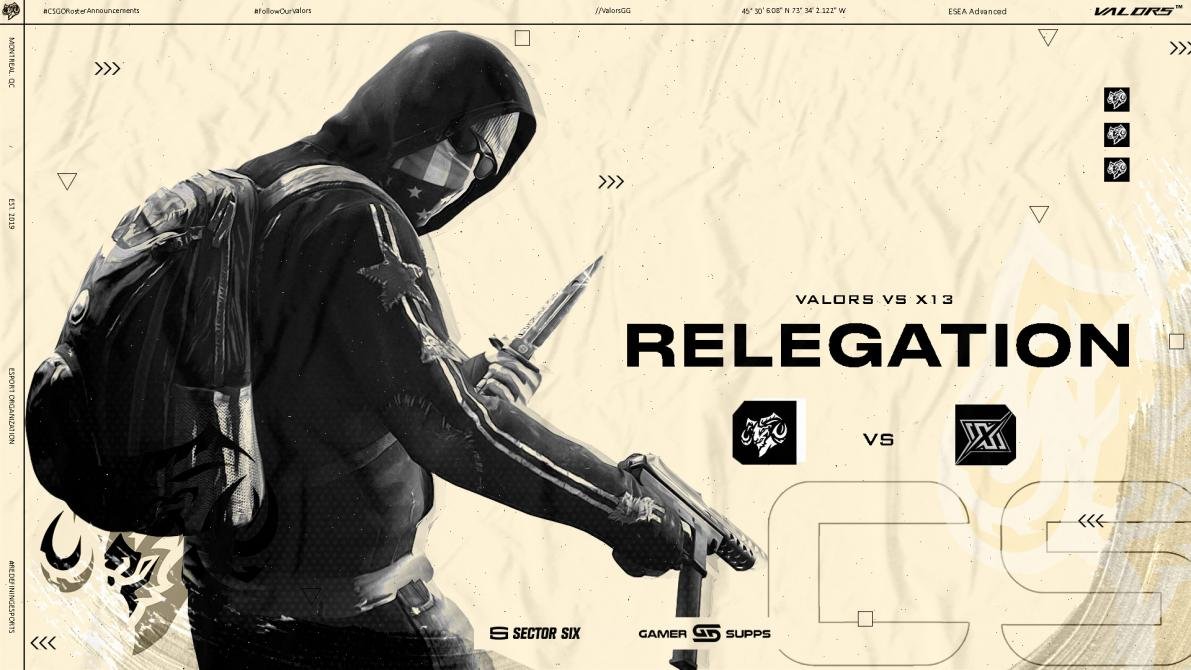 SkriptGG's tweet photo. ๐ฅRELEGATION๐ฅ
We are facing @X13GG in 4th round of @ESEA Premier Relegation !
โฐ : 9h30PM EST
๐๏ธ : @LCABroadcasting
๐ : https://t.co/japBZmJM78
#FollowOurValors https://t.co/YYOKdfjS8H