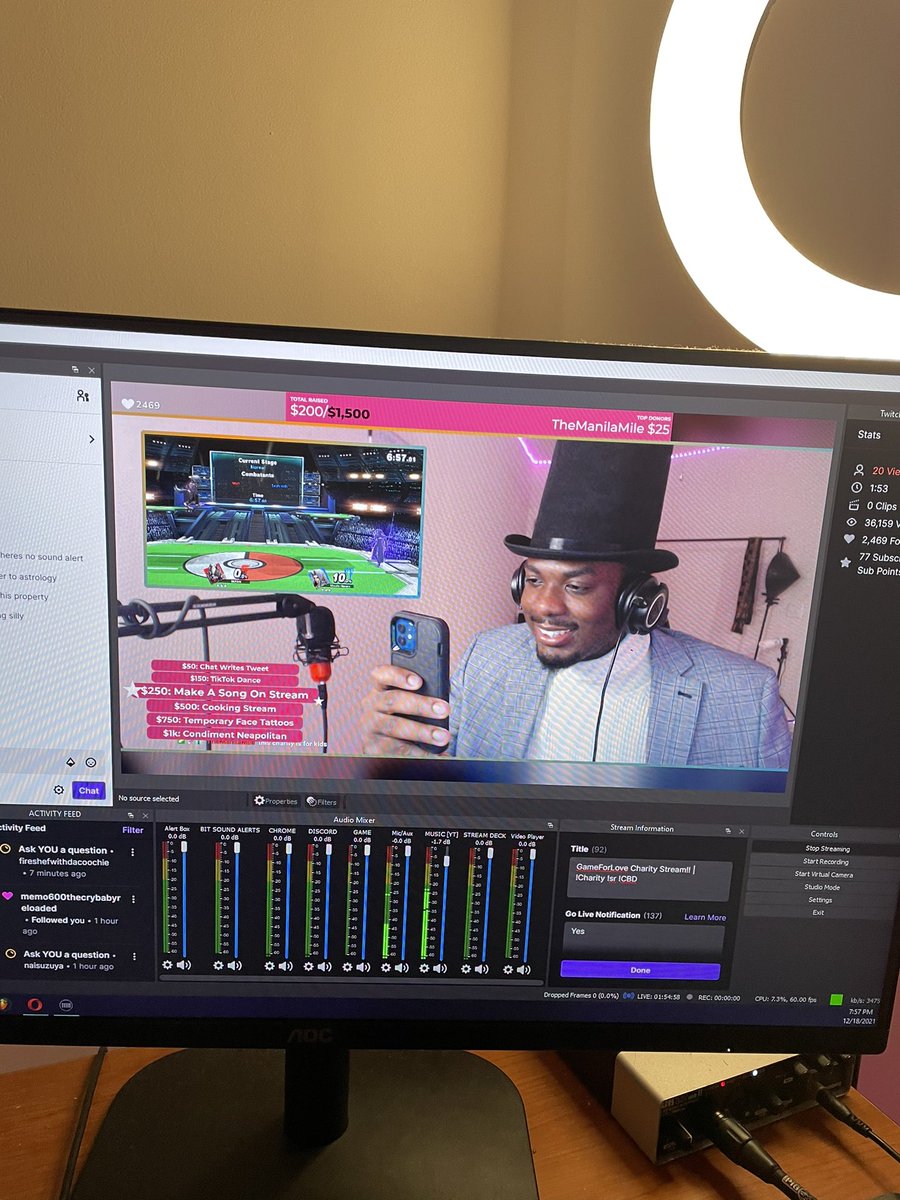 HEY GUYS DOING A CHARITY STREAM FOR GAMESFORLOVE PULL UP LOLZ :) 

twitch.tv/unclespamgames