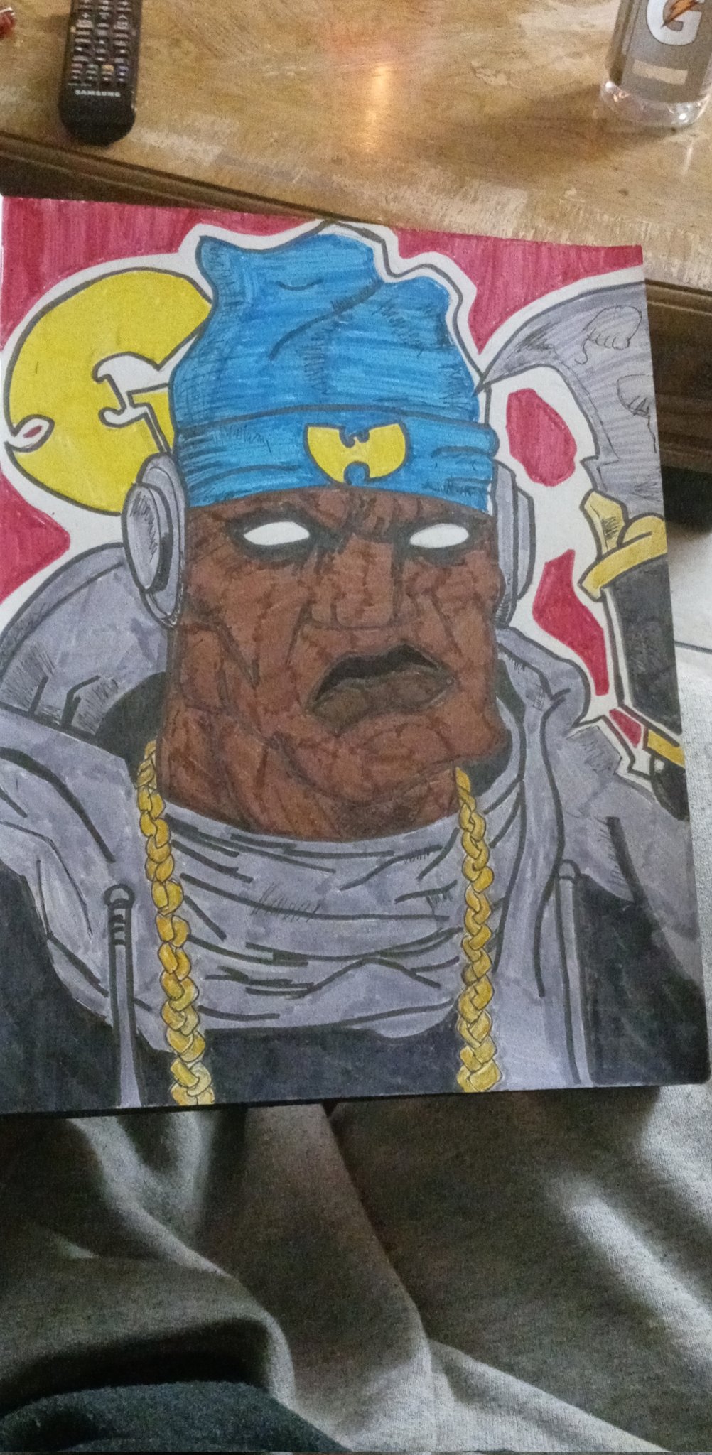 4 pic. Today's #SketchYourFavArtistsADay I did @TheRealGZA. https://t.co/Pjgfgeaosx