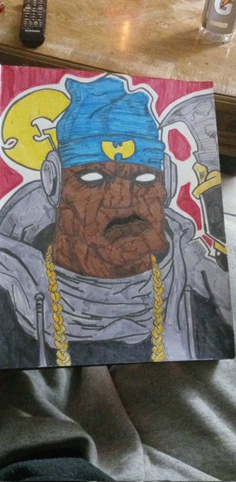 King Shinyroar 🌈 @TFS'25 - 4 pic. Today's #SketchYourFavArtistsADay I did @TheRealGZA. https://t.co/Pjgfgeaosx