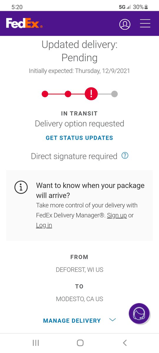 Tjackson622's tweet photo. @FedEx This one is 8 days late. https://t.co/nq1JGrR98a