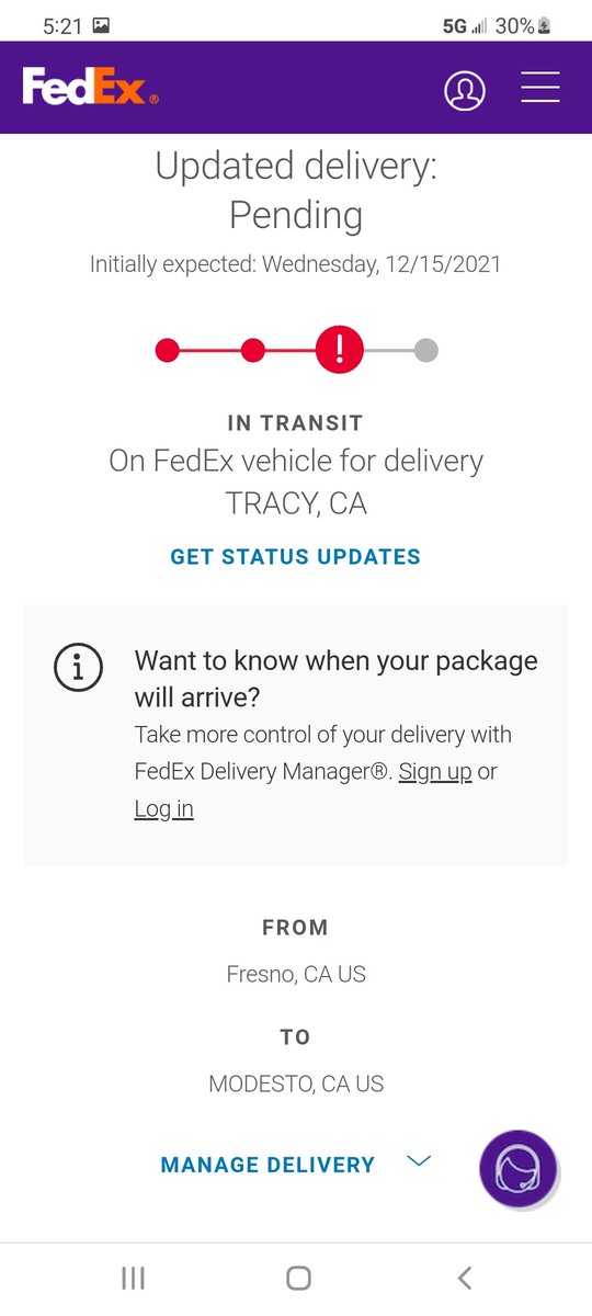 Tjackson622's tweet photo. @FedEx This one is also 3 days late. https://t.co/4302mwUBh0