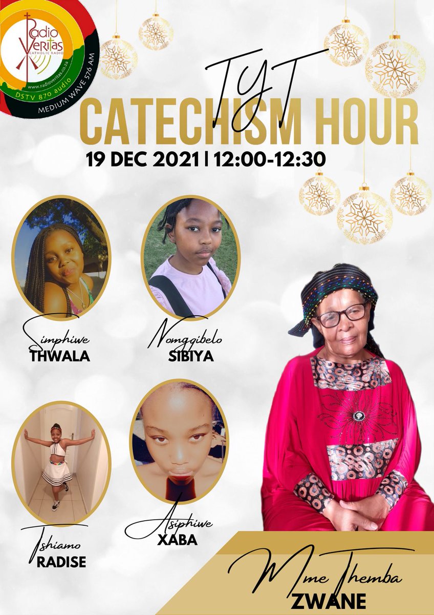 RadioVeritasSA's tweet photo. Catch #TYTCatechismHour on #RadioVeritas this afternoon at 12:00 - 13:00, in English:
1st half hour:
Topics:
* Introduction to Mary
* How can Mary Bring us Closer to Christ in Today's World?
2nd half hour:
Today's readings, reflections and challenges https://t.co/3K3HoqjvJw